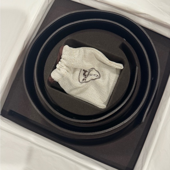 Hermes NEW H belt buckle & Reversible leather 32mm. Size 80 - Picture 2 of 12